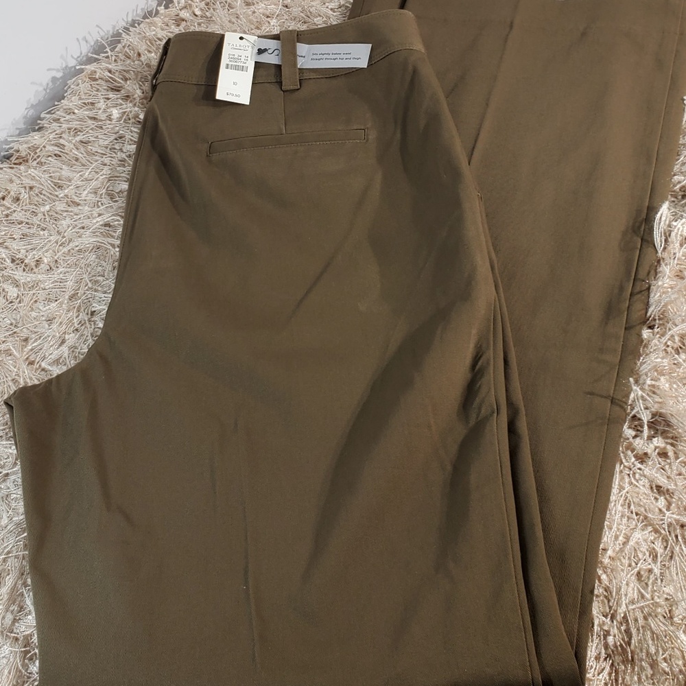Talbots Signature pleated pants size 10 NWT